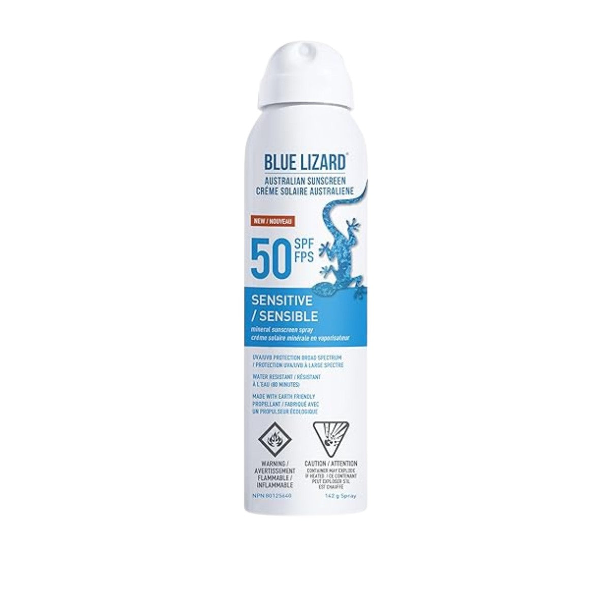 Blue Lizard Sensitive Mineral SPF 50 Sunscreen Spray - Short Dated
