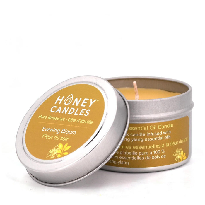 Honey Candles Beeswax Tin Candle - Evening Bloom