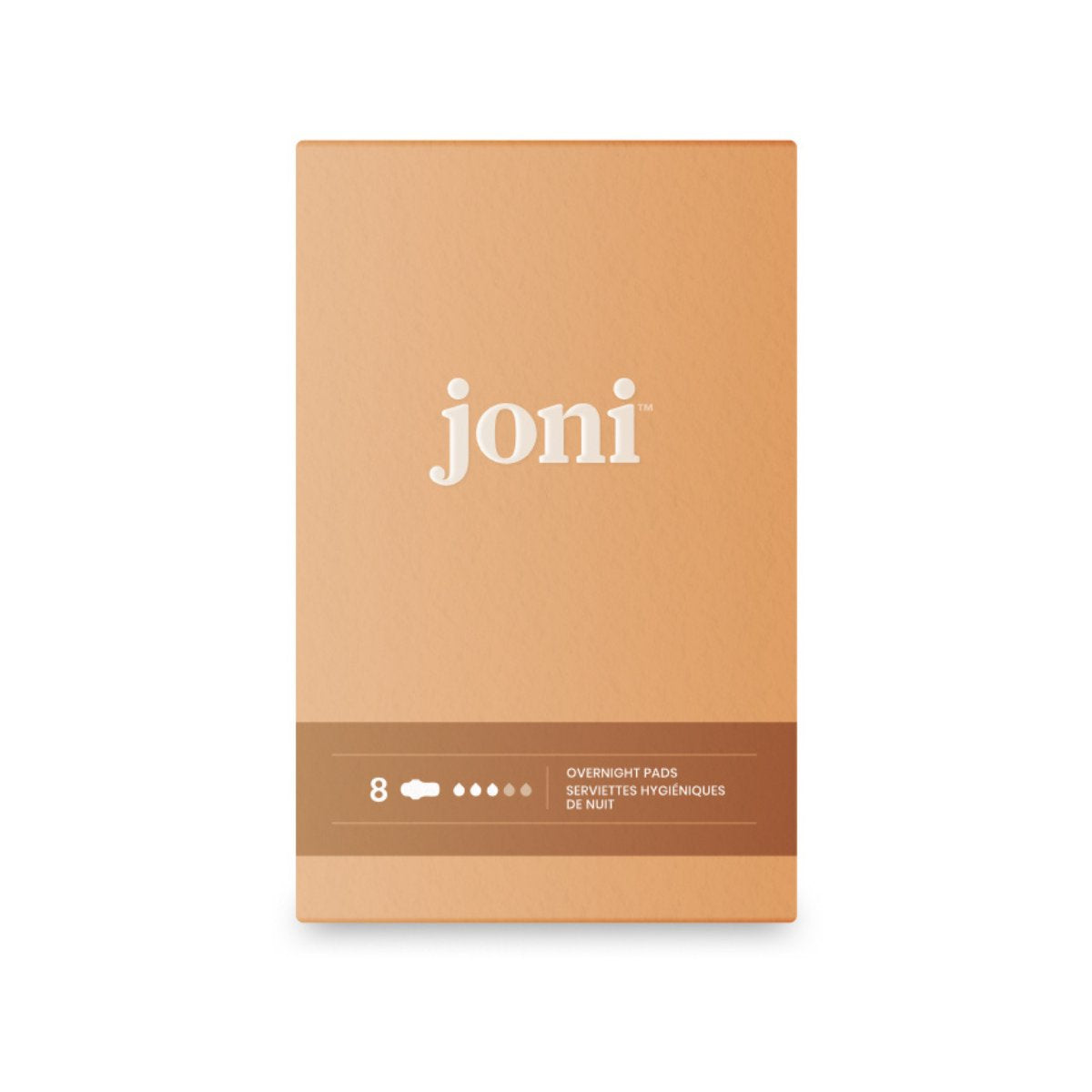 Joni Organic Bamboo Overnight Pads - 8 Pack