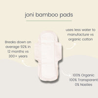 Joni Organic Bamboo Overnight Pads
