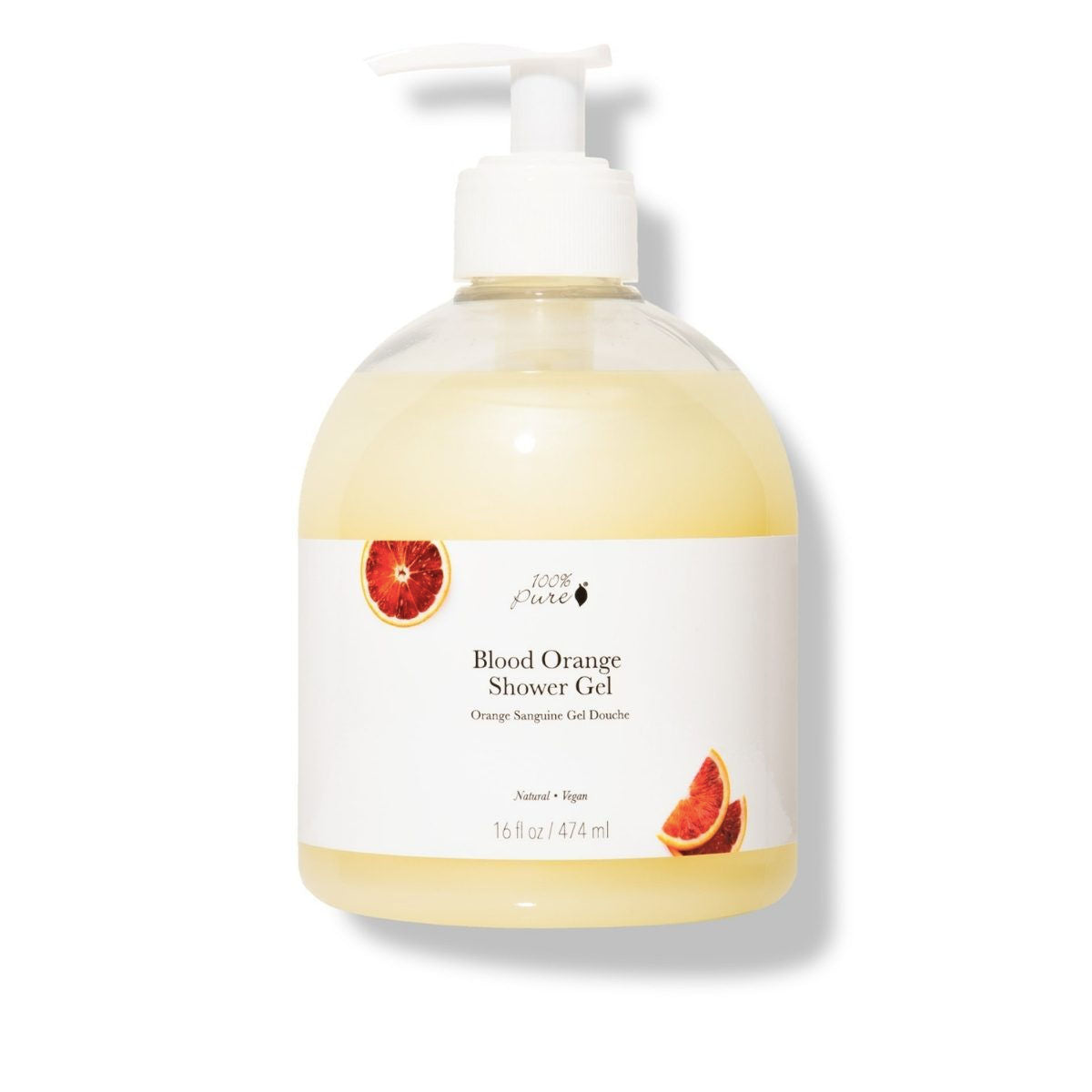 100 Percent Pure Blood Orange Shower Gel - The Green Kiss