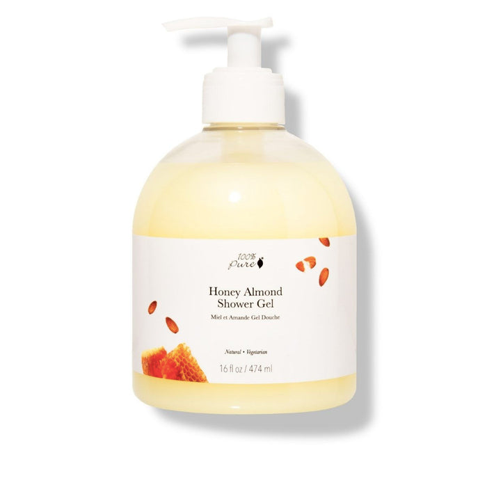 100 Percent Pure Honey Almond Shower Gel - The Green Kiss