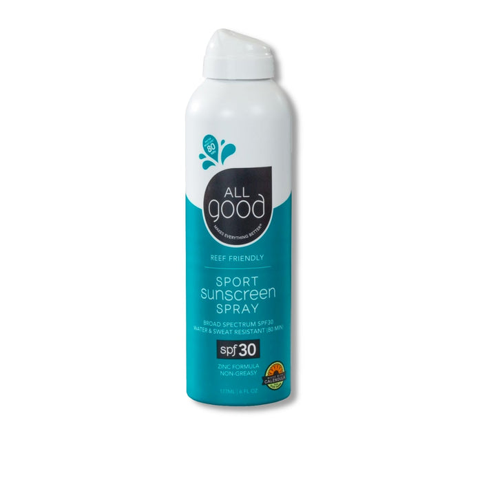 All Good SPF 30 Water Resistant Sport Sunscreen Spray - Short Dated