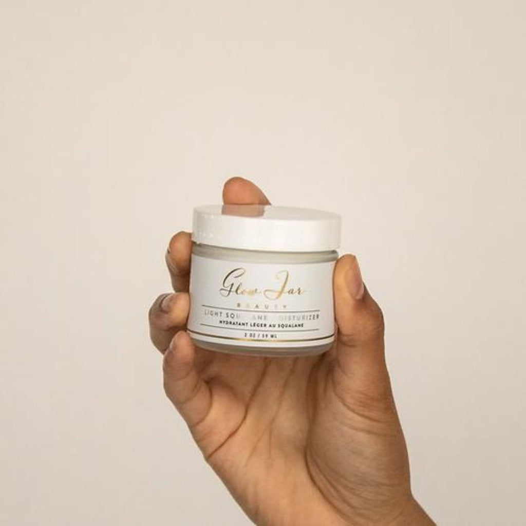 Glow Jar Beauty Light Squalane Moisturizer Hydrating Face Cream The