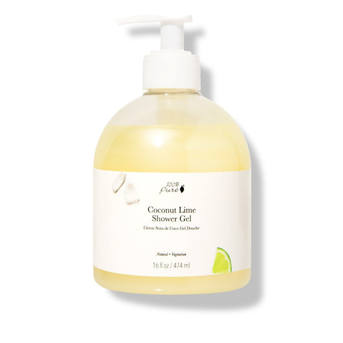 100 Percent Pure Coconut Lime Shower Gel - The Green Kiss
