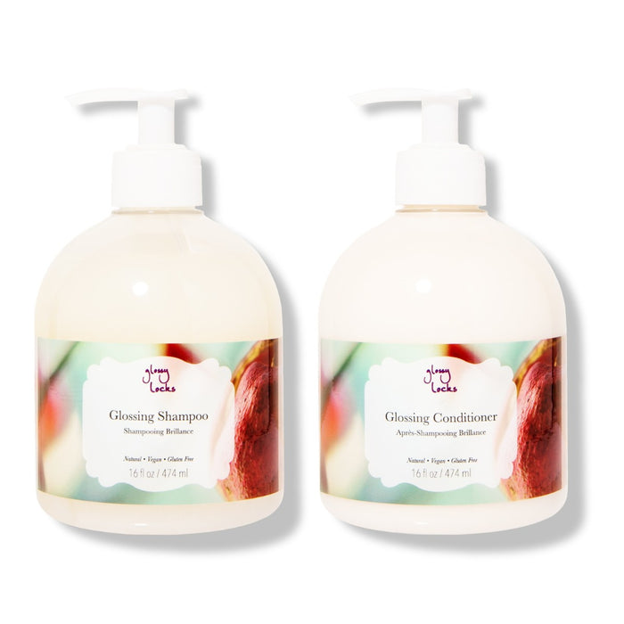 100 Percent Pure Limited Edition Glossy Locks Shampoo & Conditioner Set