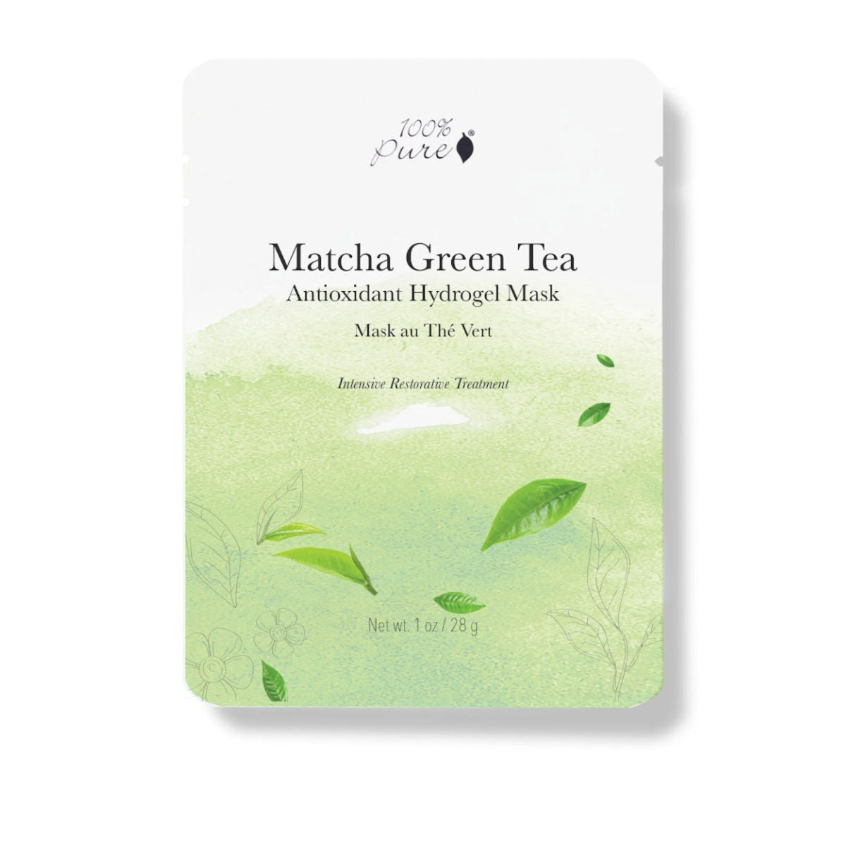 100 Percent Pure Hydrogel Mask - Matcha Green Tea Antioxidant