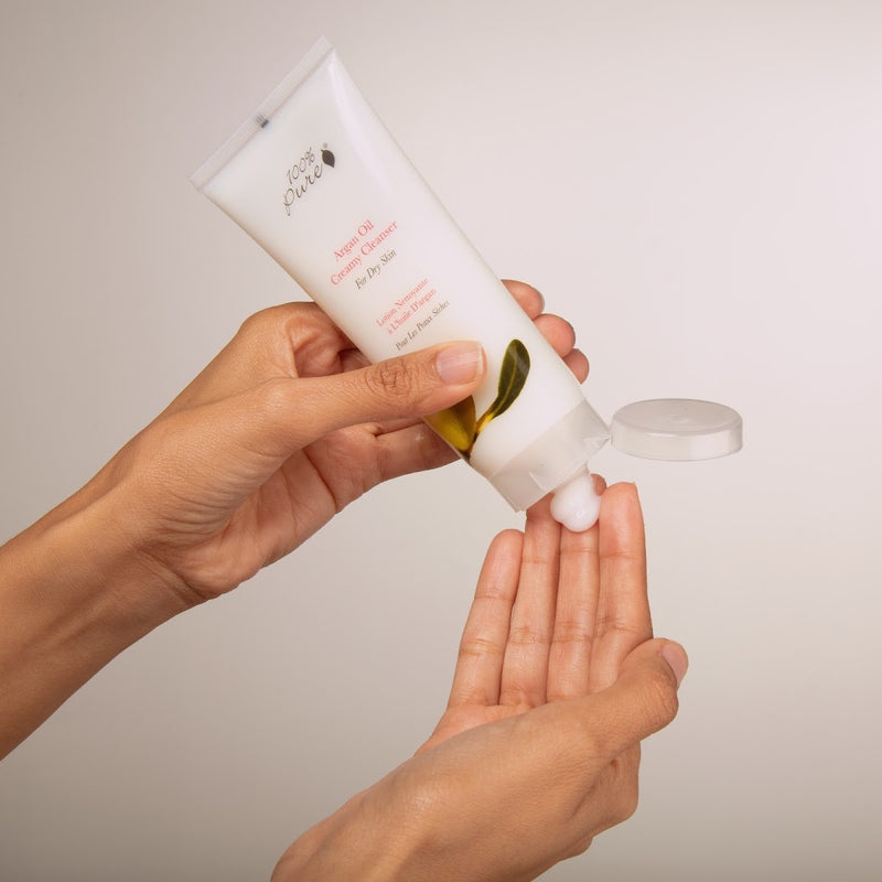 100 Percent Pure Organic Argan Oil Creamy Cleanser - The Green Kiss