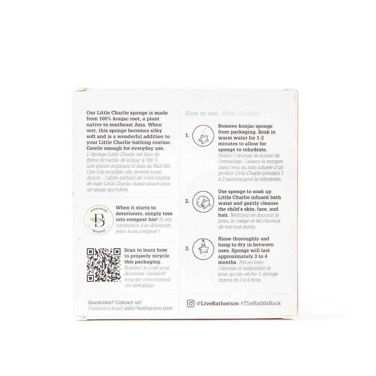 Bathorium Konjac Little Charlie Body Sponge