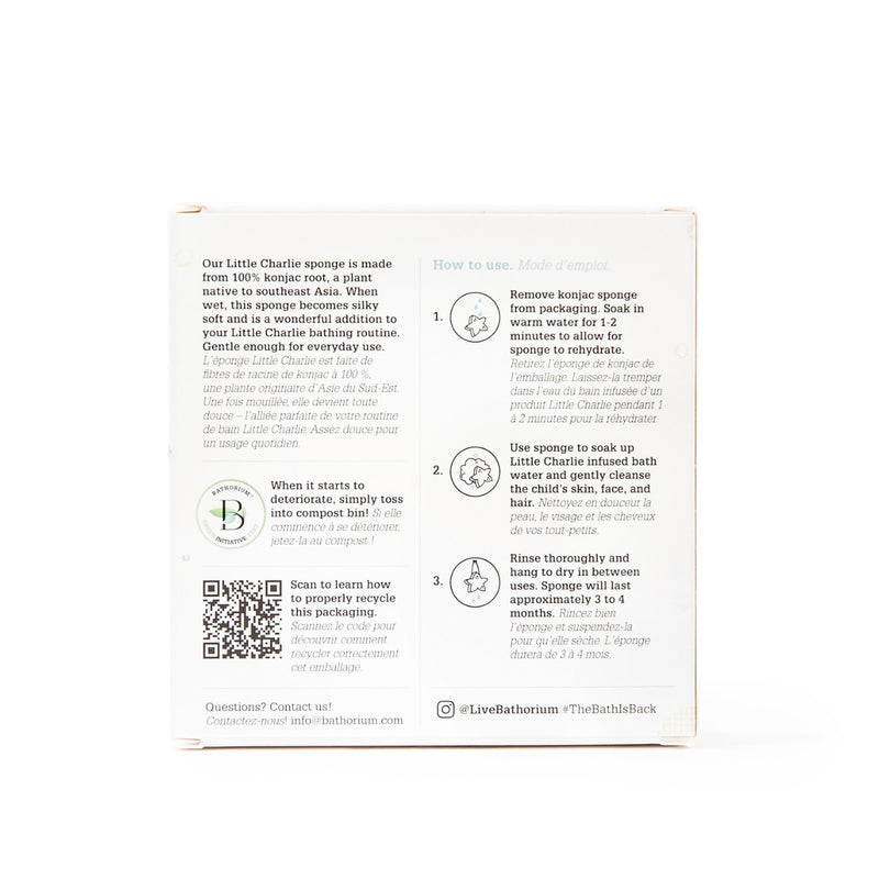Bathorium Konjac Little Charlie Body Sponge