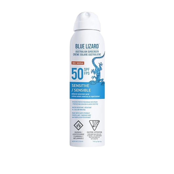 Blue Lizard Sensitive Mineral SPF 50 Sunscreen Spray