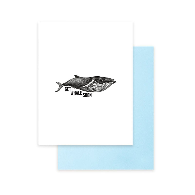 Cardideology Greeting Cards - Get Whale Soon