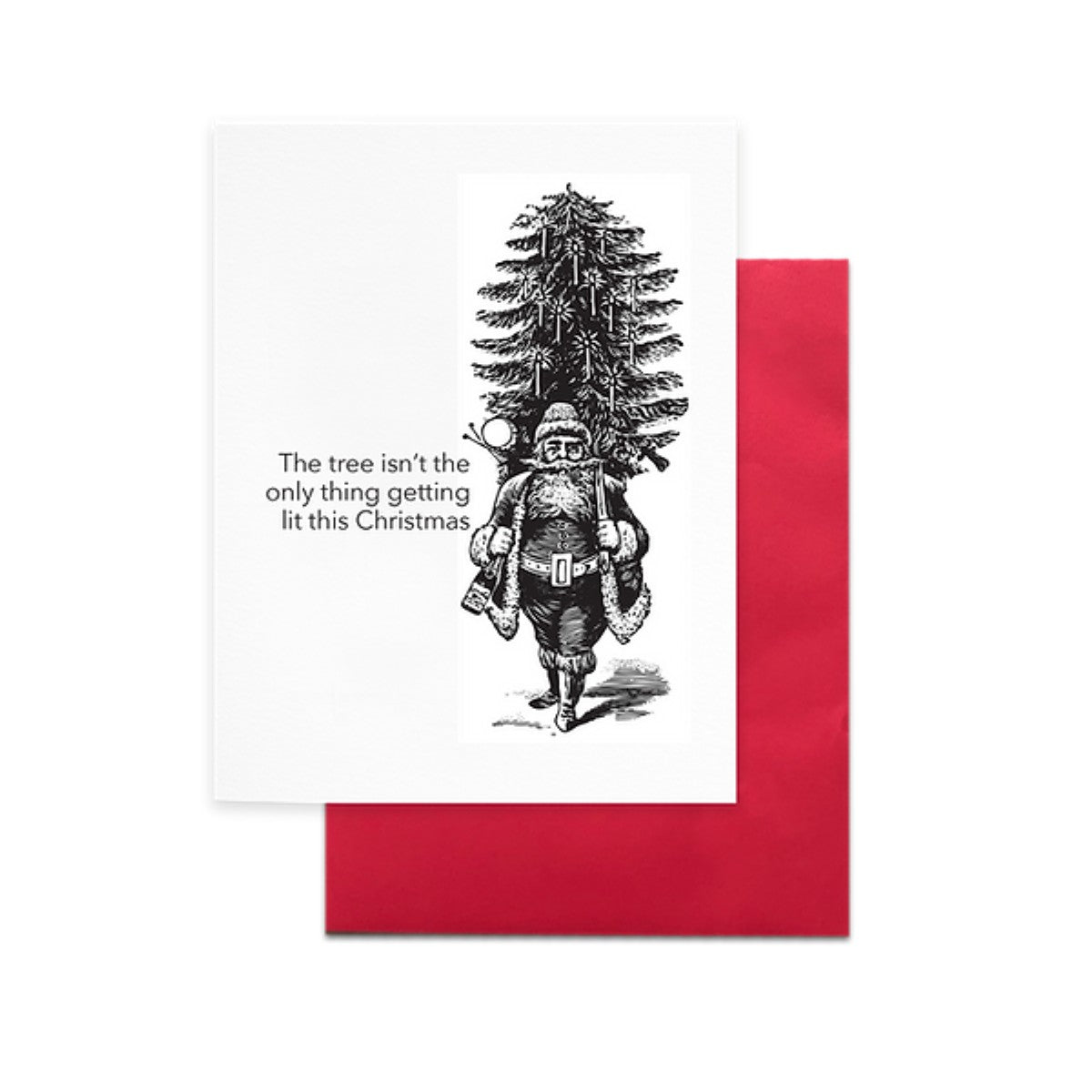 Cardideology Greeting Cards - Lit Christmas