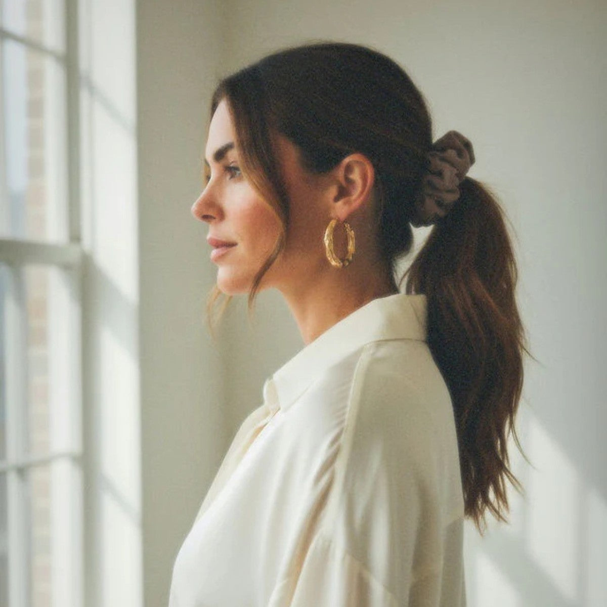 Chelsea King Cotswolds Suede Fawn Scrunchie - Classic