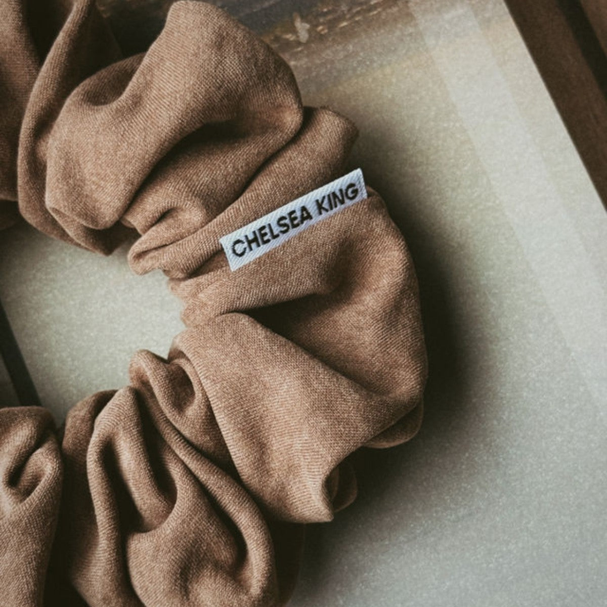 Chelsea King Cotswolds Suede Fawn Scrunchie - Classic