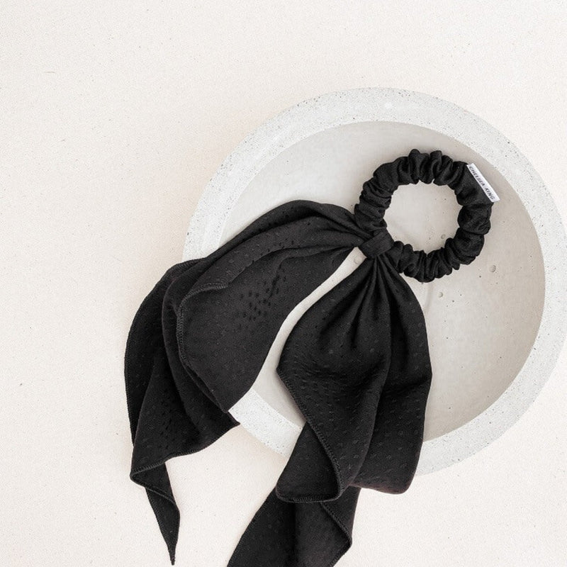 Chelsea King Poppy Black Scrunchie