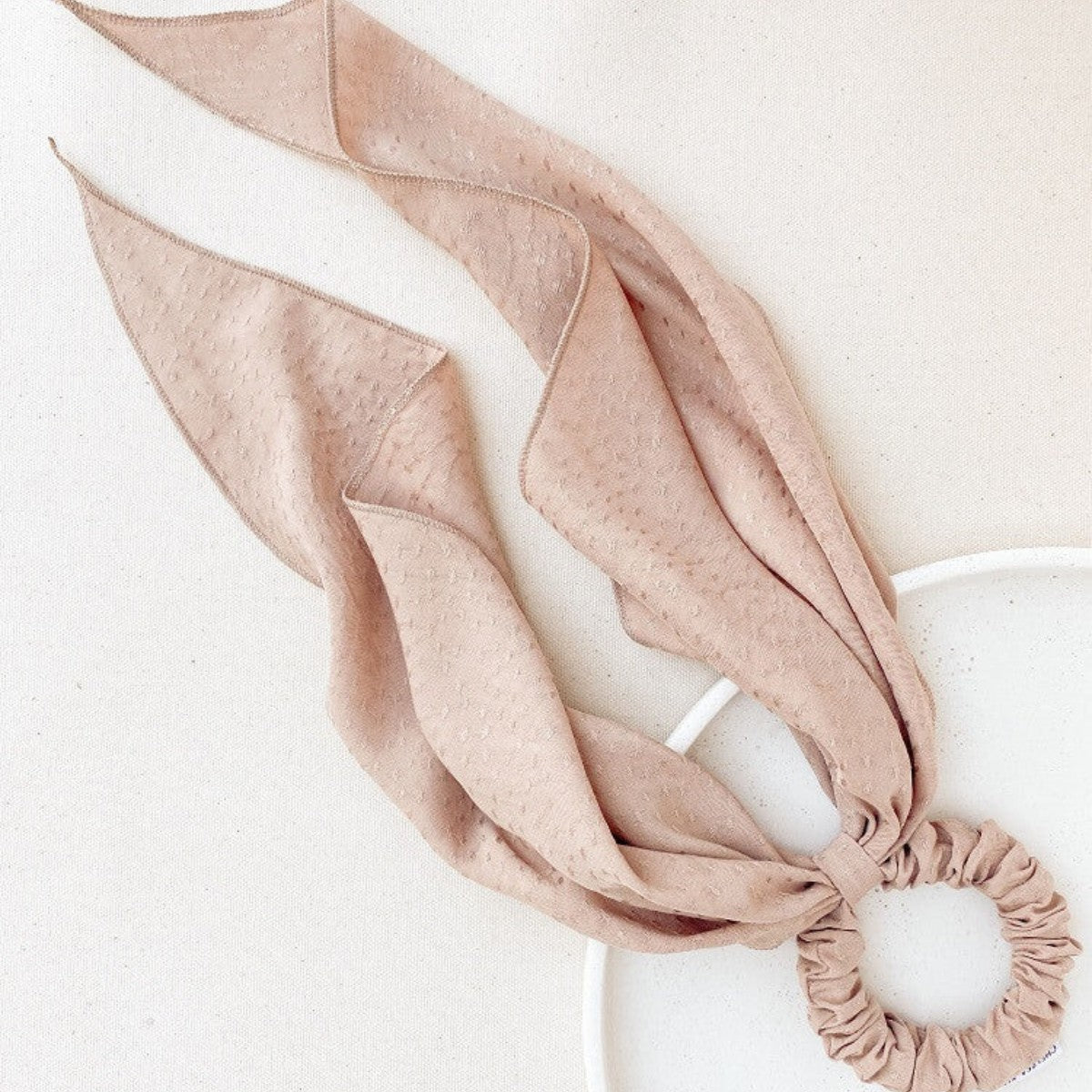 Chelsea King Poppy Nude Blush Scrunchie