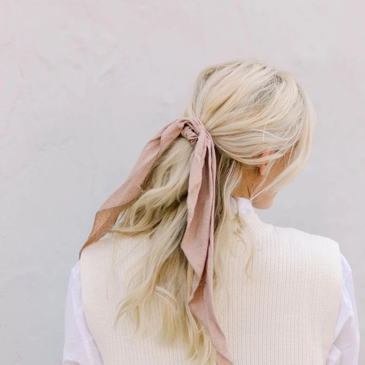Chelsea King Poppy Nude Blush Scrunchie