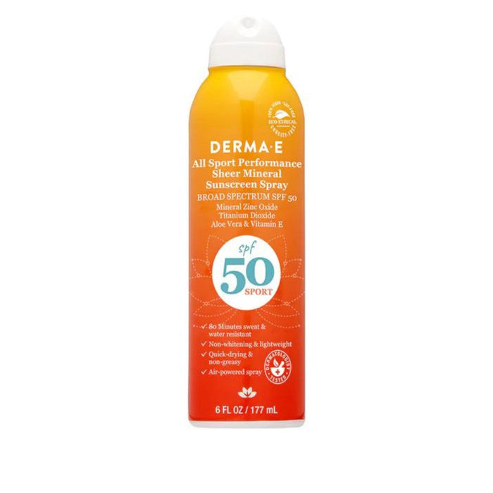 Derma E Kids Active Sheer Mineral Sunscreen Spray SPF50