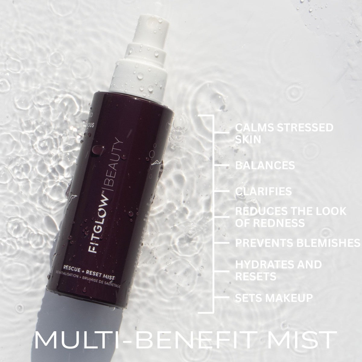 Fitglow Beauty Rescue + Reset Mist - The Green Kiss