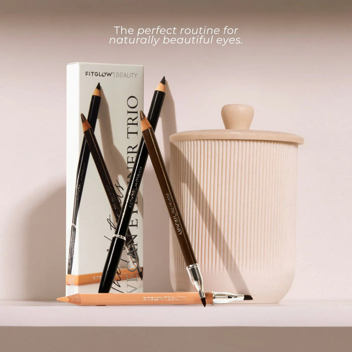 Fitglow Beauty Vegan Eyeliner Pencil Trio - The Green Kiss