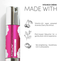Fitglow Beauty Vita Rich Bakuchiol Creme 30mL Travel Size