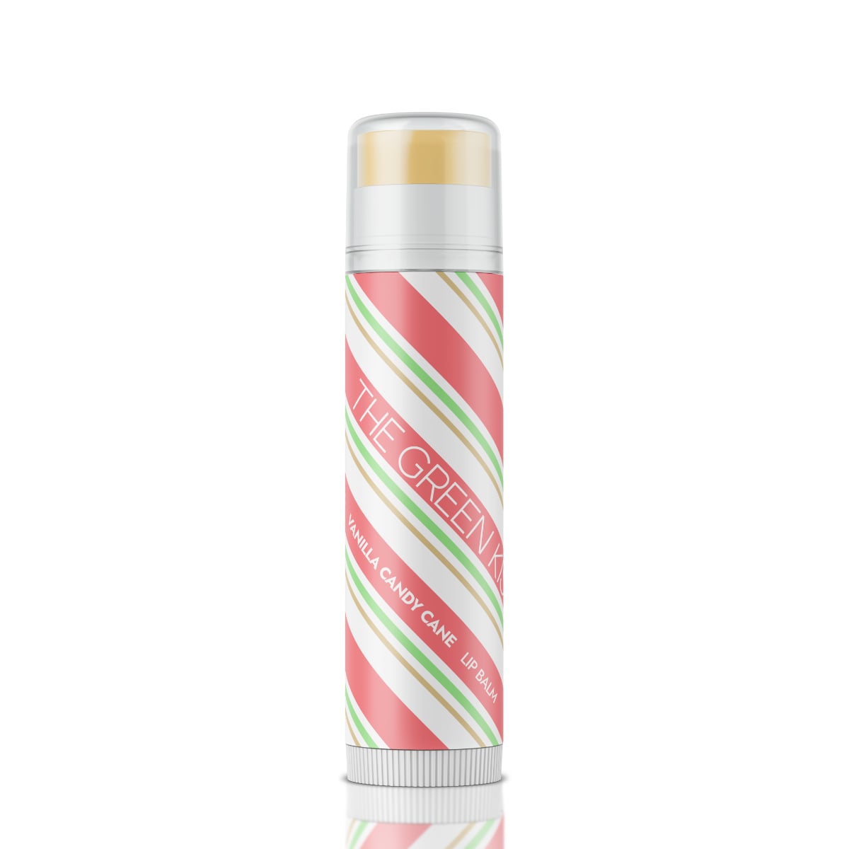 Green Kiss Lip Balm - Vanilla Candy Cane