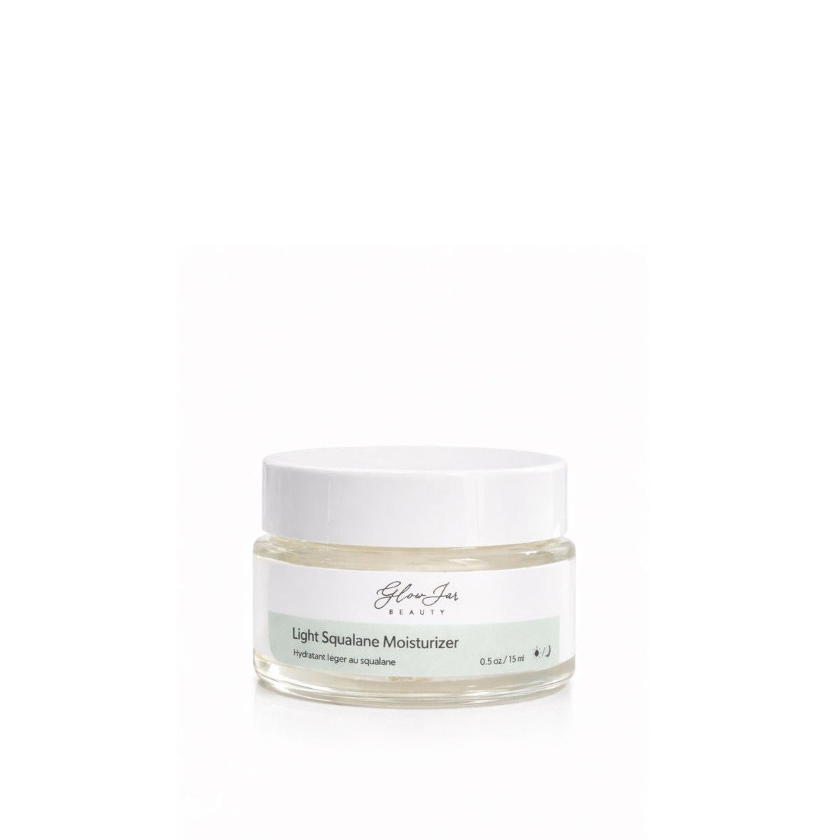 Glow Jar Beauty Light Squalane Moisturizer - 15 mL Travel Size - The Green Kiss