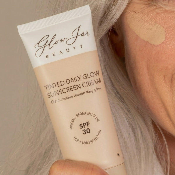 Glow Jar Beauty Tinted Daily Glow Sunscreen Cream SPF 30 - The Green Kiss
