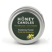 Honey Candles Beeswax Tin Candle - Kootenay Forest