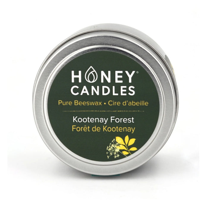 Honey Candles Beeswax Tin Candle - Kootenay Forest