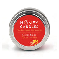 Honey Candles Beeswax Tin Candle - Mulled Spice