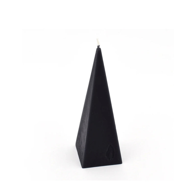 Honey Candles Beeswax Pyramid Candle - Black
