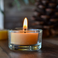 Honey Candles Beeswax Tealight Candle - Natural - The Green Kiss