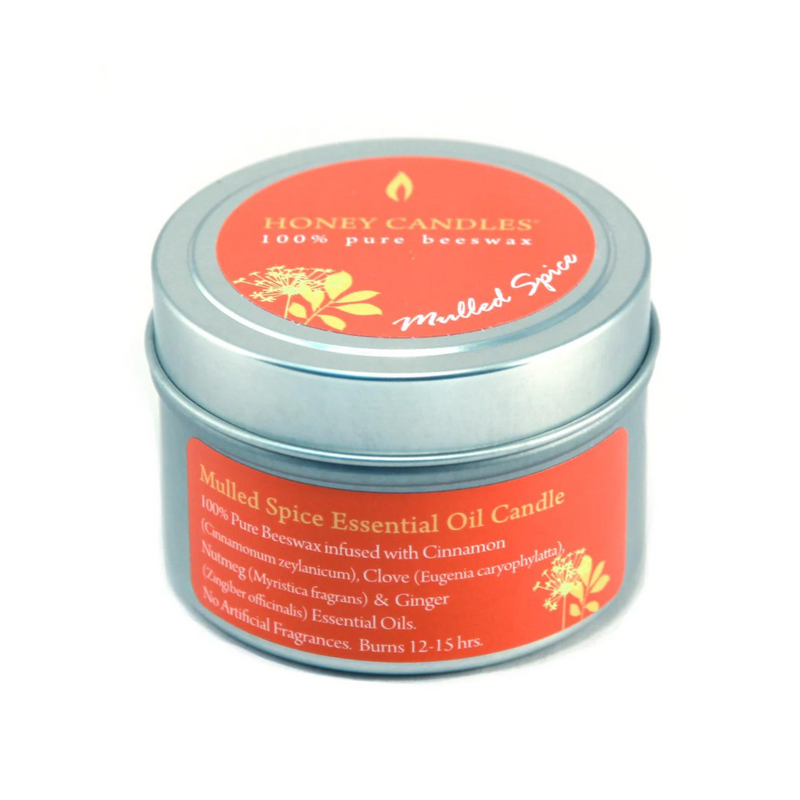 Honey Candles Beeswax Tin Candle - Mulled Spice