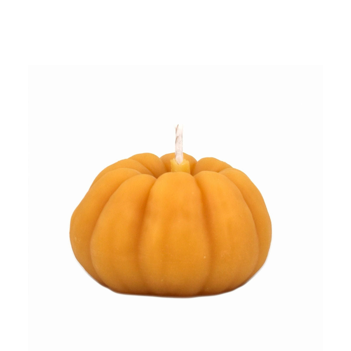 Honey Candles Beeswax Pumpkin Candle - Large - The Green Kiss