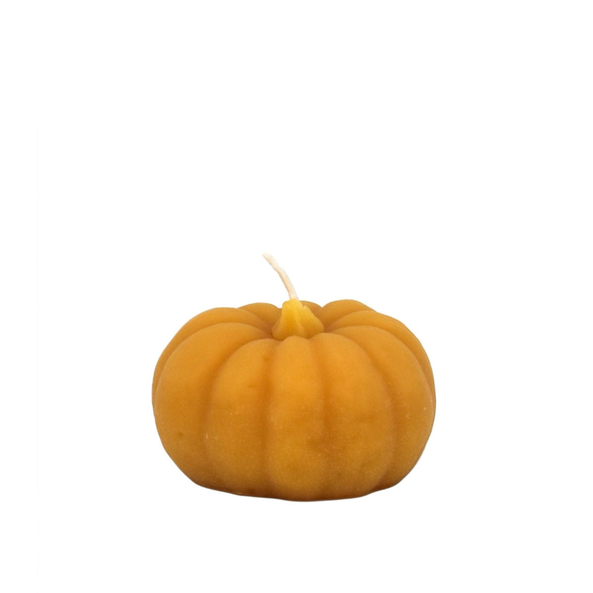 Honey Candles Beeswax Pumpkin Candle - Small - The Green Kiss
