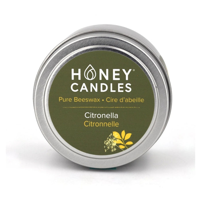 Honey Candles Beeswax Tin Candle - Citronella
