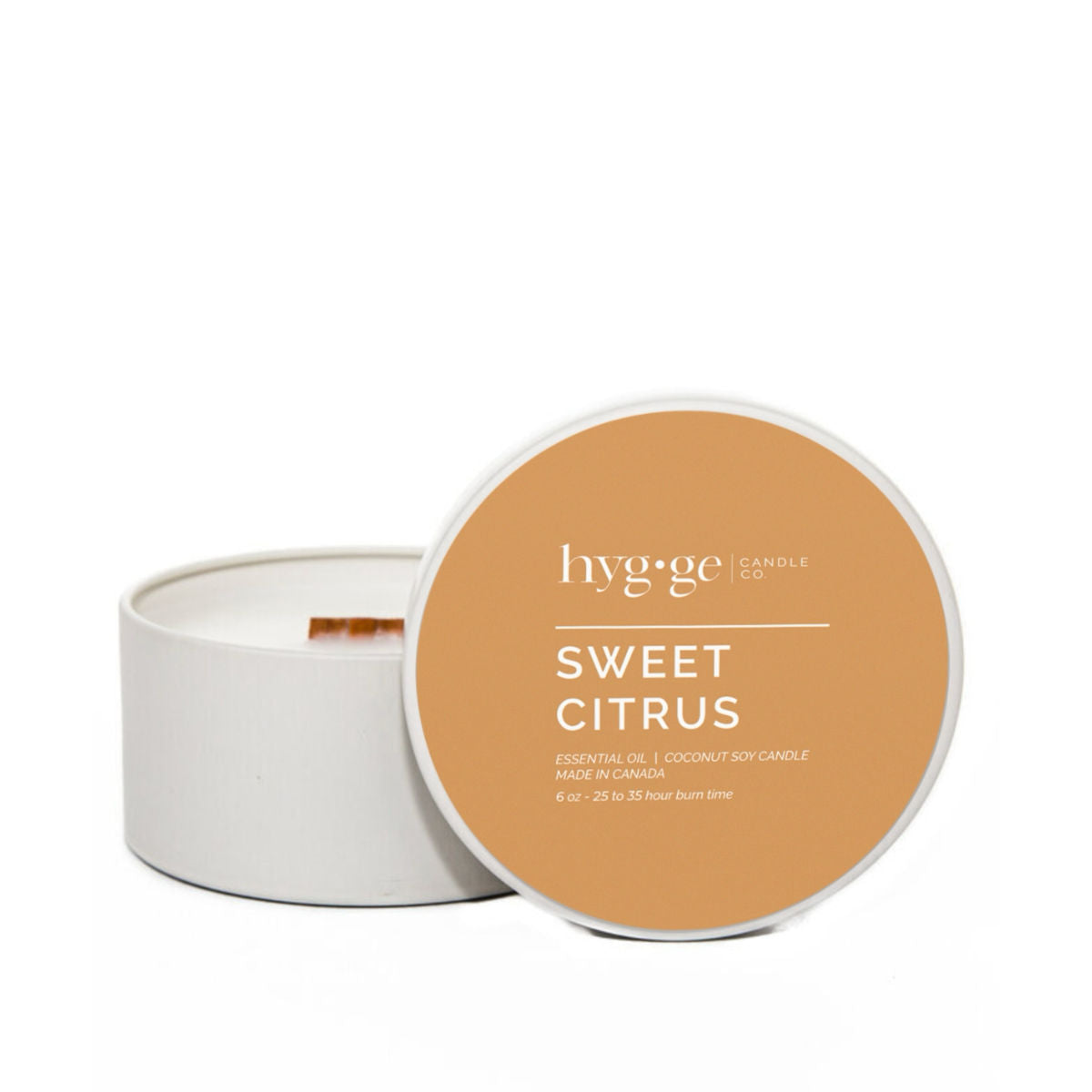 Hygge Candle in Sweet Citrus - 6oz - The Green Kiss