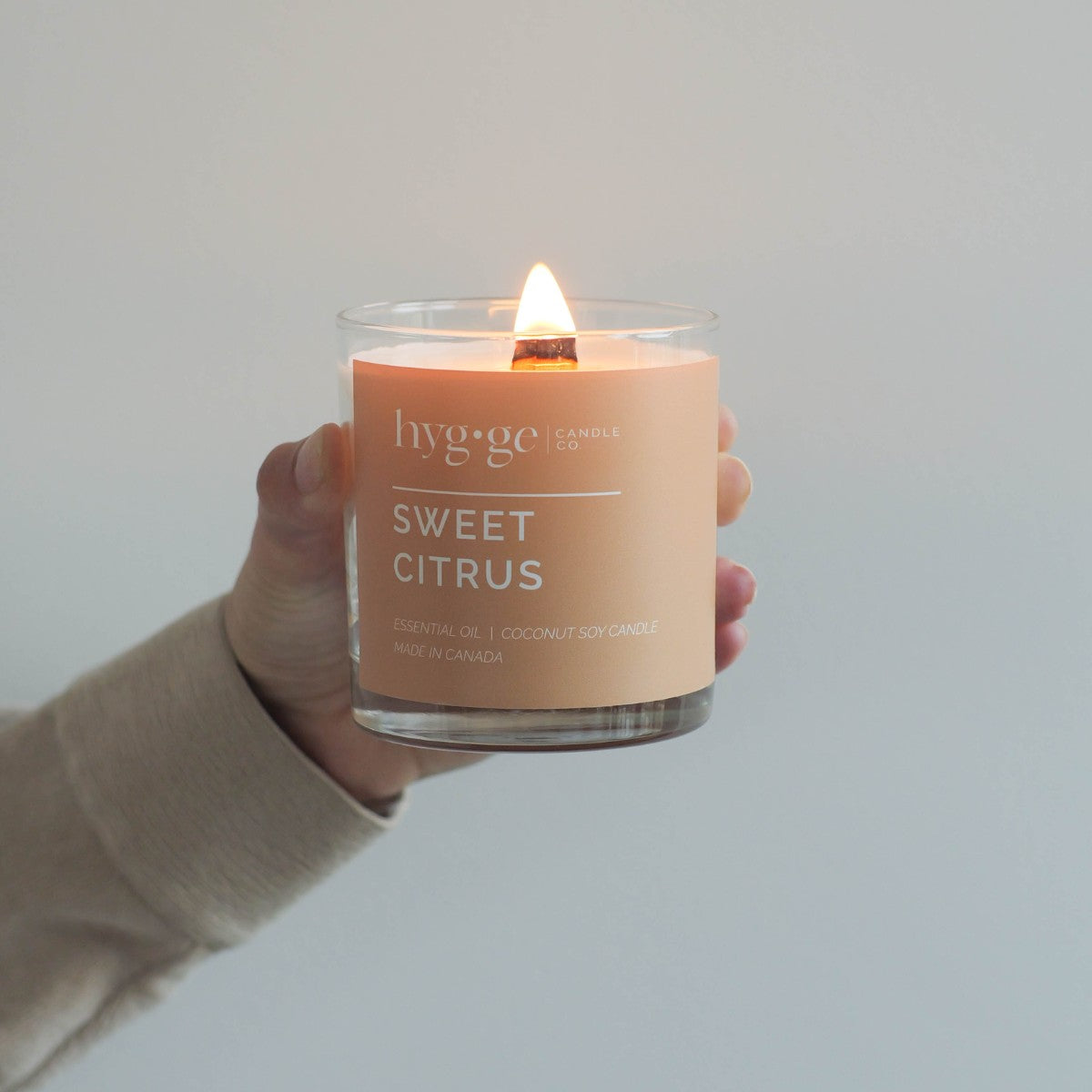 Hygge Candle in Sweet Citrus | Natural Clean Burning Soy Candle