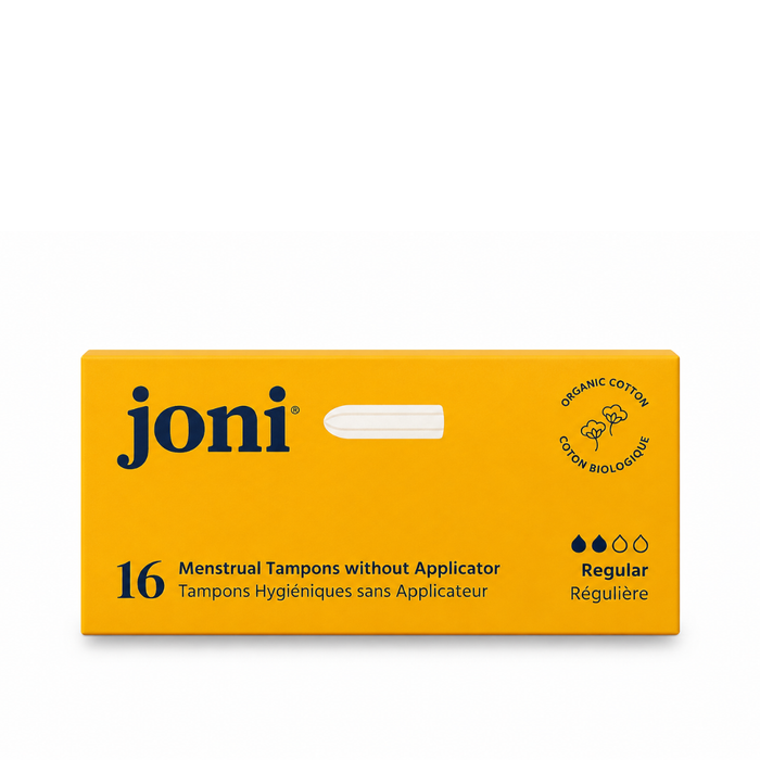 Joni Organic Cotton Regular Tampons - 16 Pack