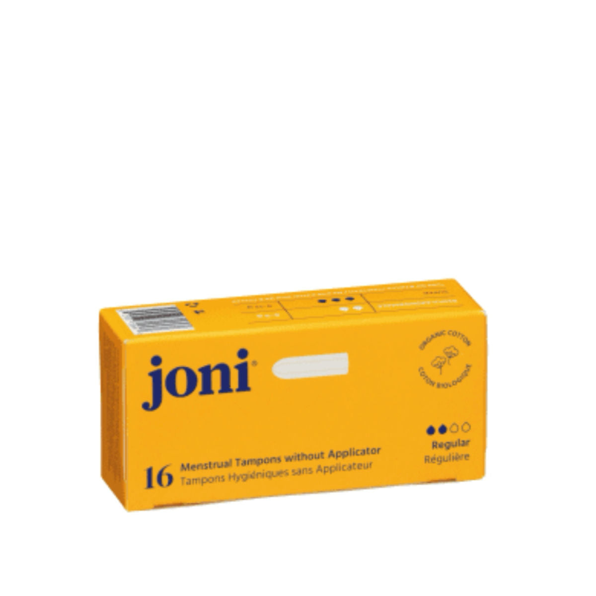 Joni Organic Cotton Regular Tampons - 16 Pack
