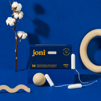 Joni Organic Cotton Super Tampons - 16 Pack