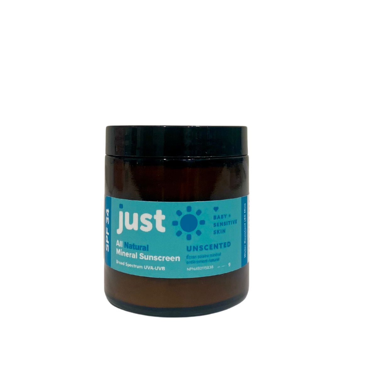 Just Sun Unscented Mineral Body Sunscreen SPF 34