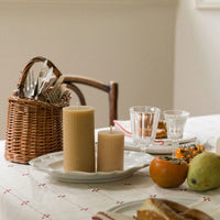 Little Mill Fluted Beeswax Pillar Candle - Small