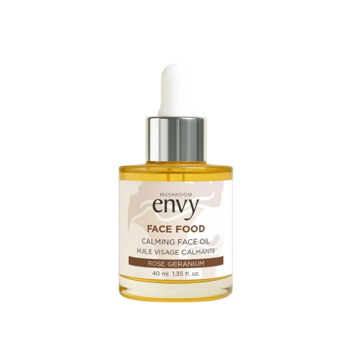 Mushroom Envy Face Food Calming Facial Oil - Original (Rose Geranium)