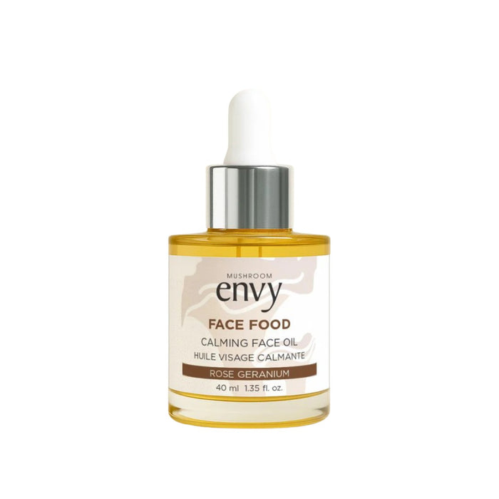 Mushroom Envy Face Food Calming Facial Oil - Original (Rose Geranium)
