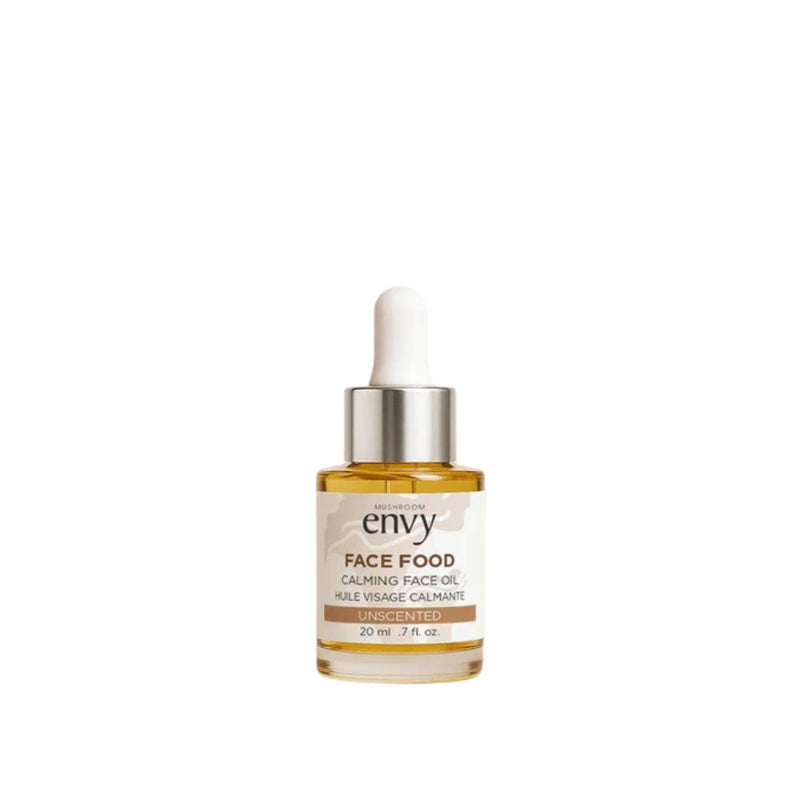 Mushroom Envy Organic Face Food Calming Facial Oil - Unscented - Travel Size