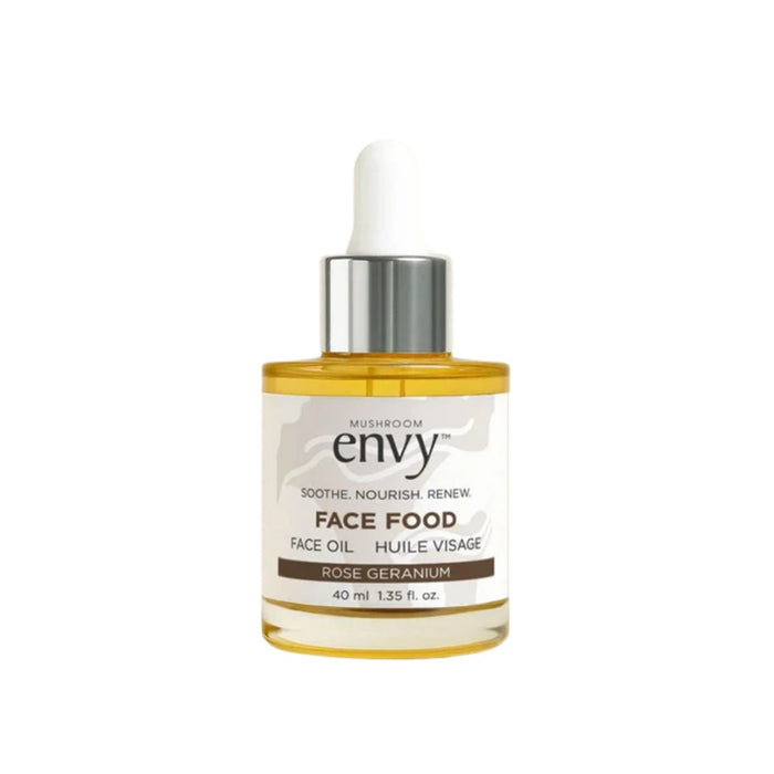 Mushroom Envy Organic Face Food Calming Facial Oil - Rose Geranium