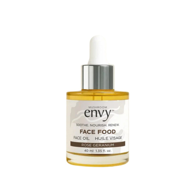 Mushroom Envy Organic Face Food Calming Facial Oil - Rose Geranium